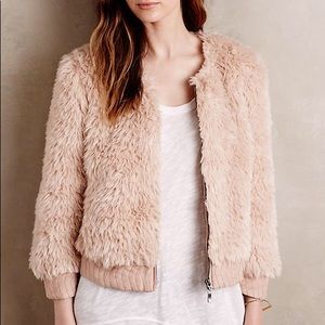 Elevenses Pink Faux Fur Jacket